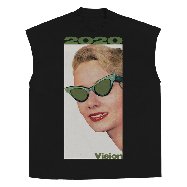 2020 Vision Sleeveless Tee - Black - Front