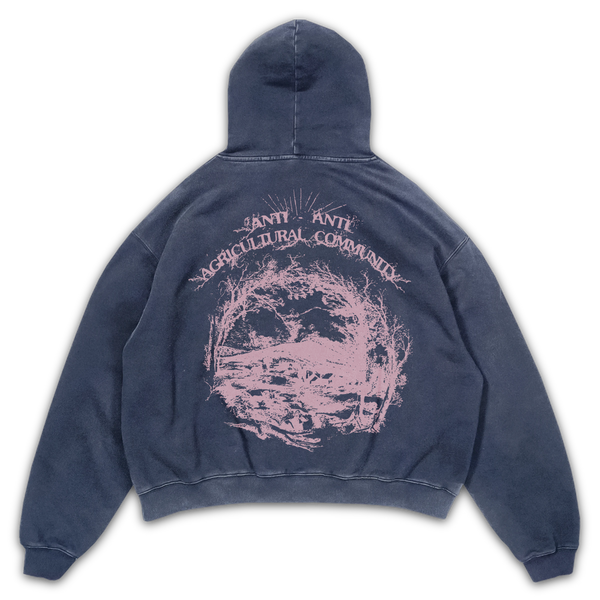 ANTI-ANTI Hoodie - Blue - Back
