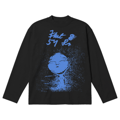 Alien Baggy L/S Tee - Black - Front