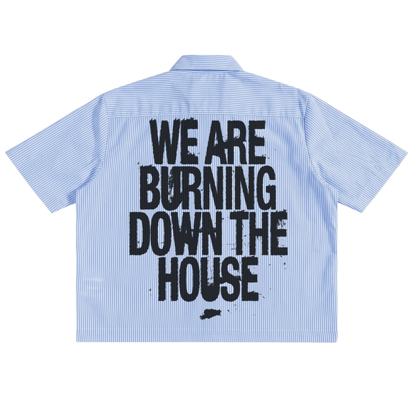 Burning Boxy Button Up - Back