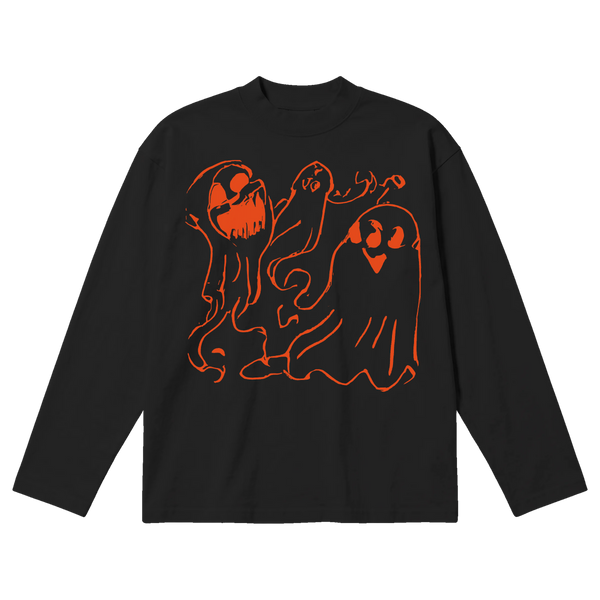 Casper Baggy L/S Tee - Black - Front