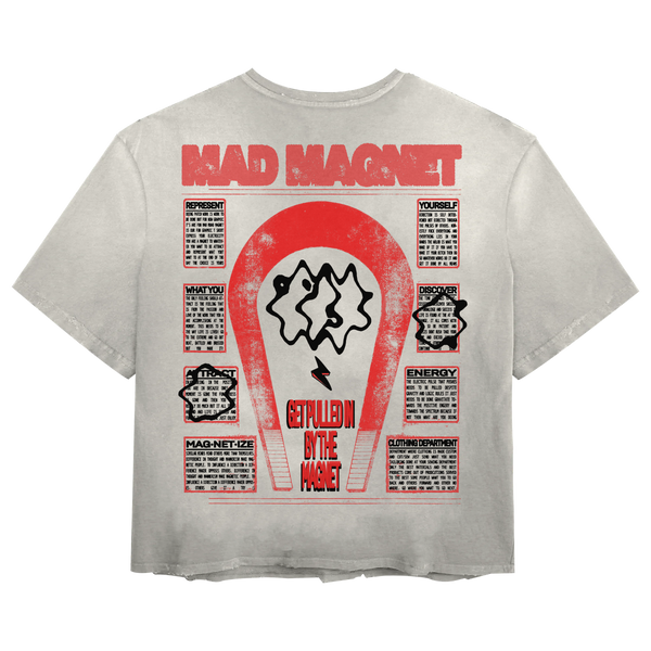 Mad Magnet Tee - White - Back