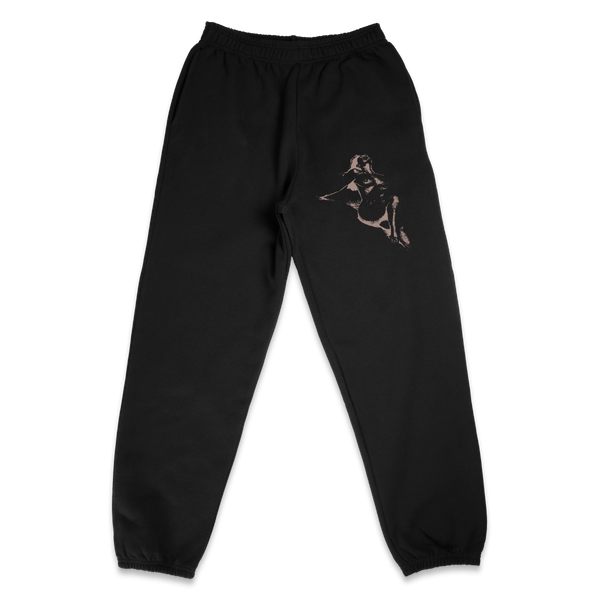 Much Obliged Sweatpants - Black - Front