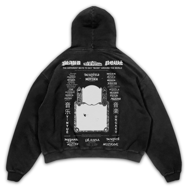 Music News Hoodie - Black - Back