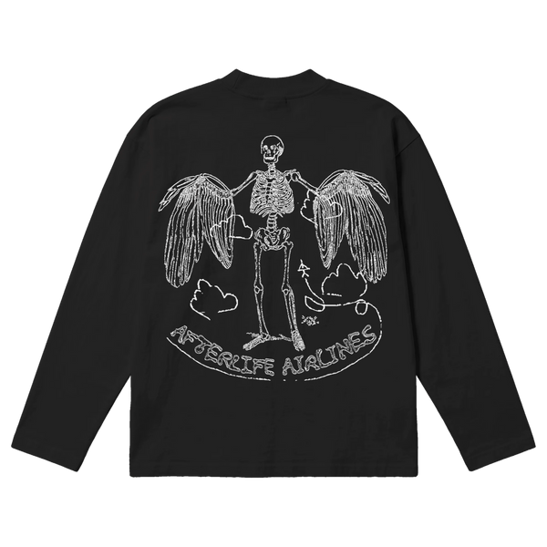 Departure Baggy L/S Tee - Black - Back