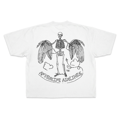 Departure Drop Tee - White - Back