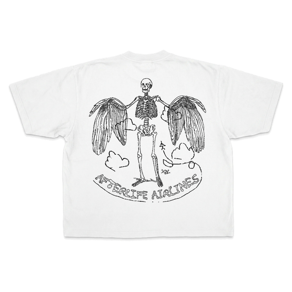 Departure Drop Tee - White - Back