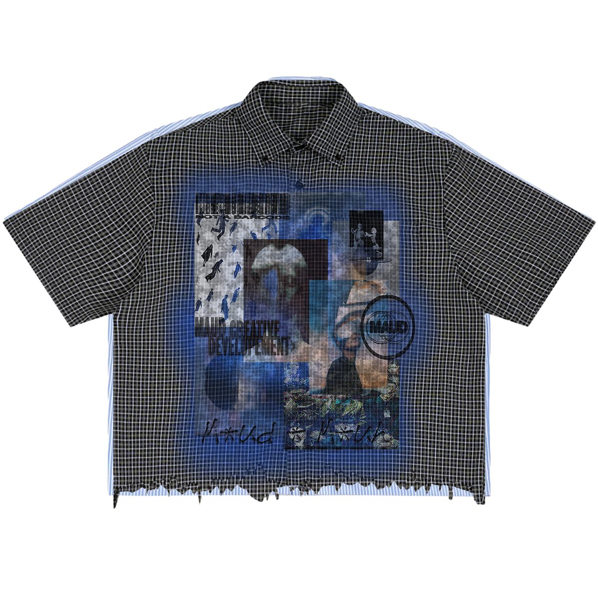 Blue Period Distress Button Up