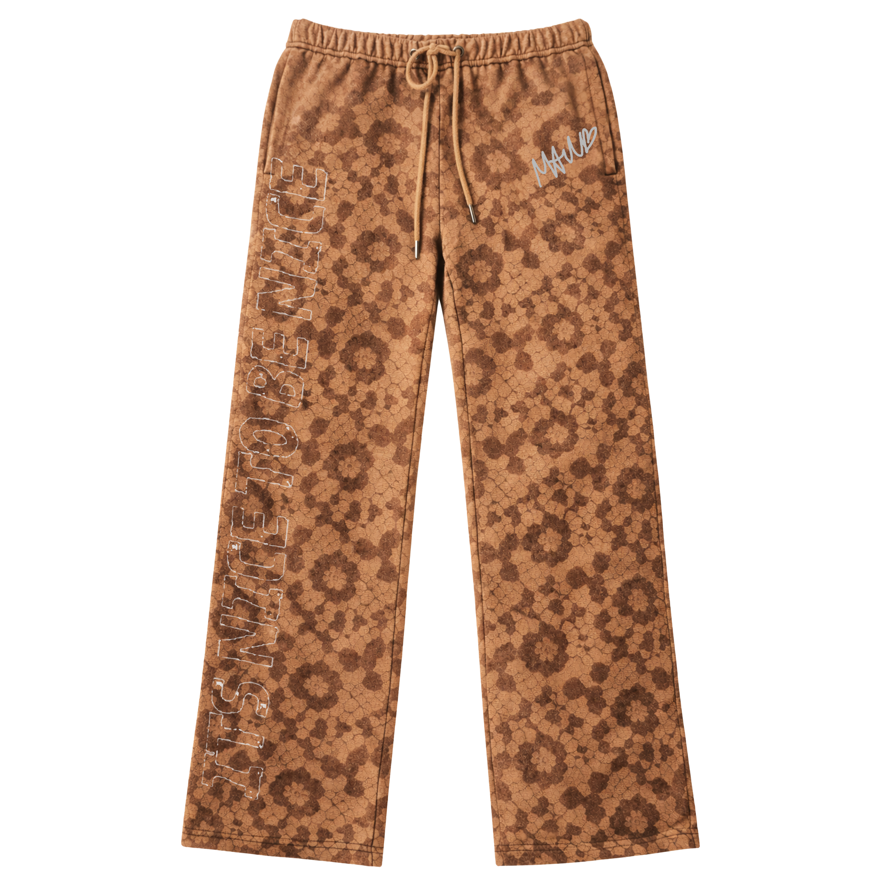 FLOWER SHOWER WIDE LEG SWEATPANTS