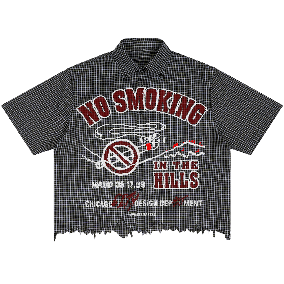 Hillside '99 Distress Button Up