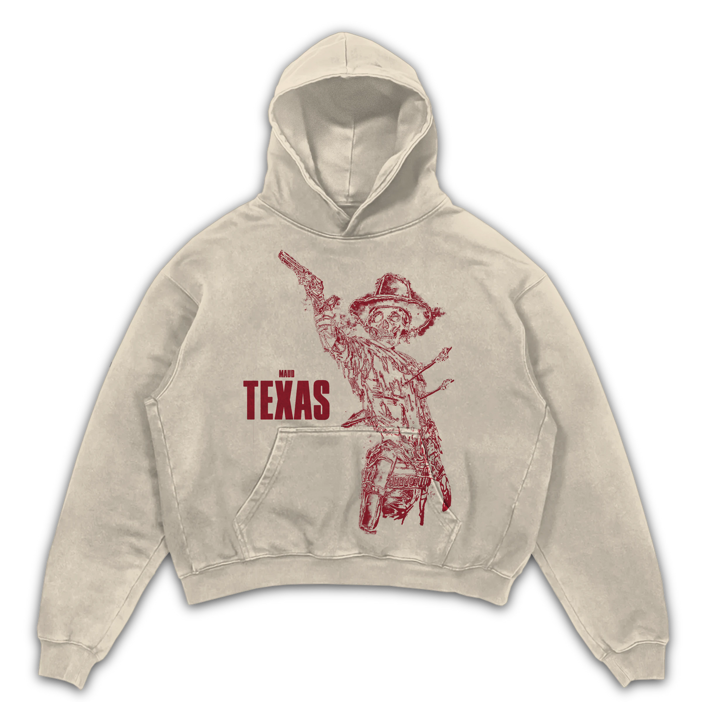 Texas Hoodie - Sand - Front