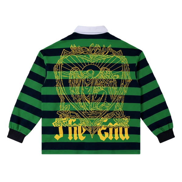 The End Stripe Polo - Green - Back