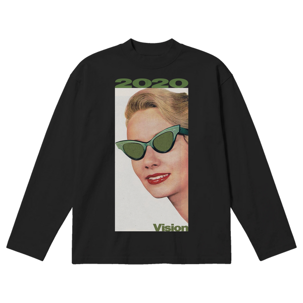 2020 Vision Baggy L/S Tee - Black - Front