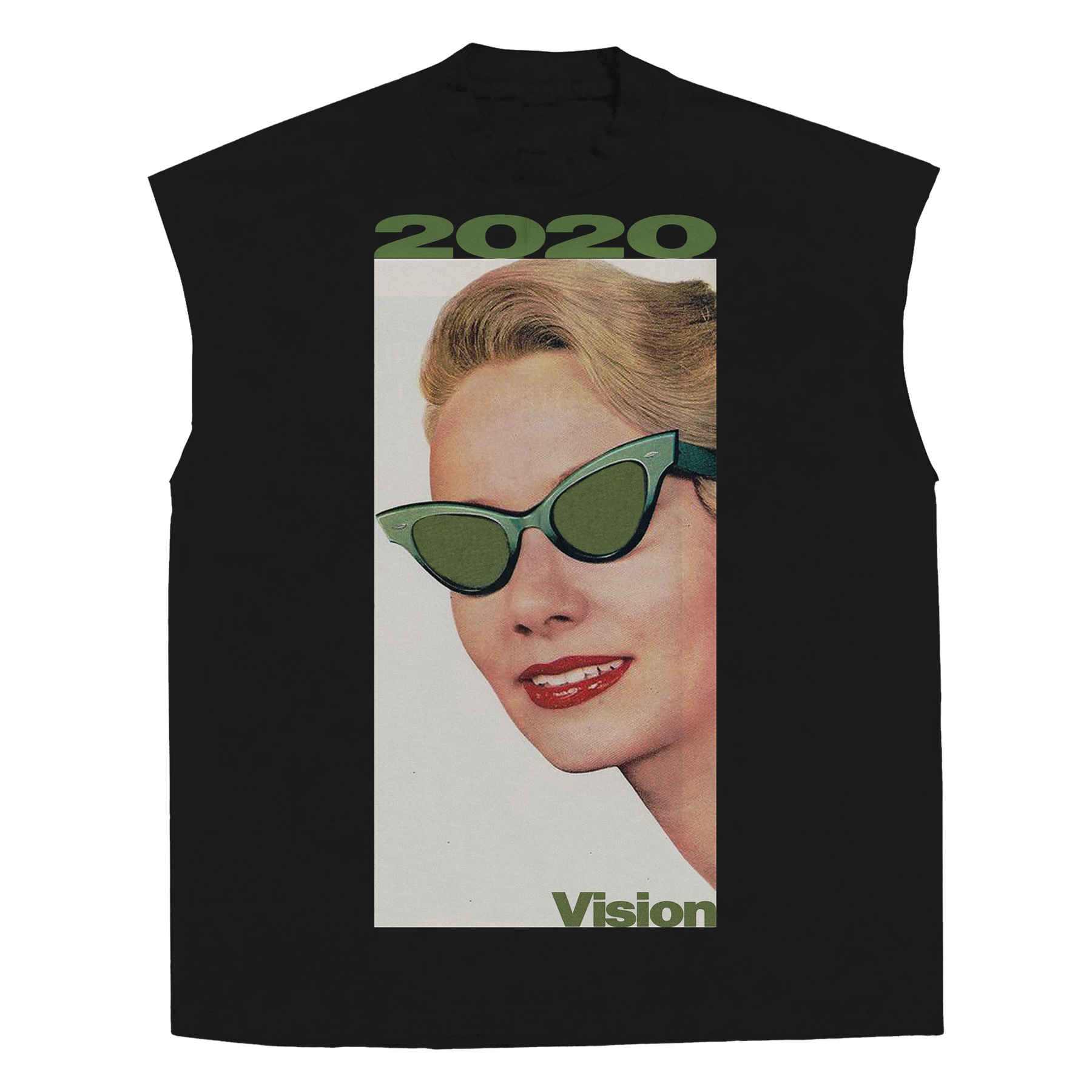 2020 Vision Sleeveless Tee - Black - Front