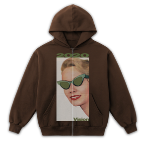 2020 Vision Zip Up - Brown - Front