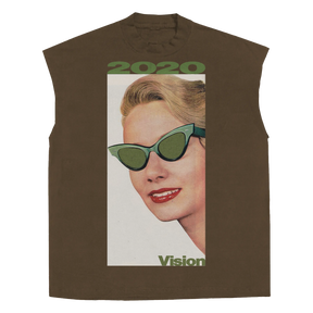 2020 Vision Sleeveless Tee - Brown - Front