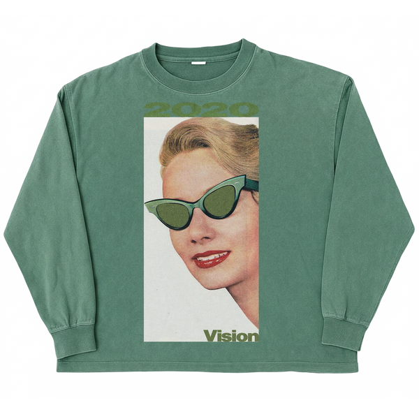 2020 Vision L/S Tee - Green - Front
