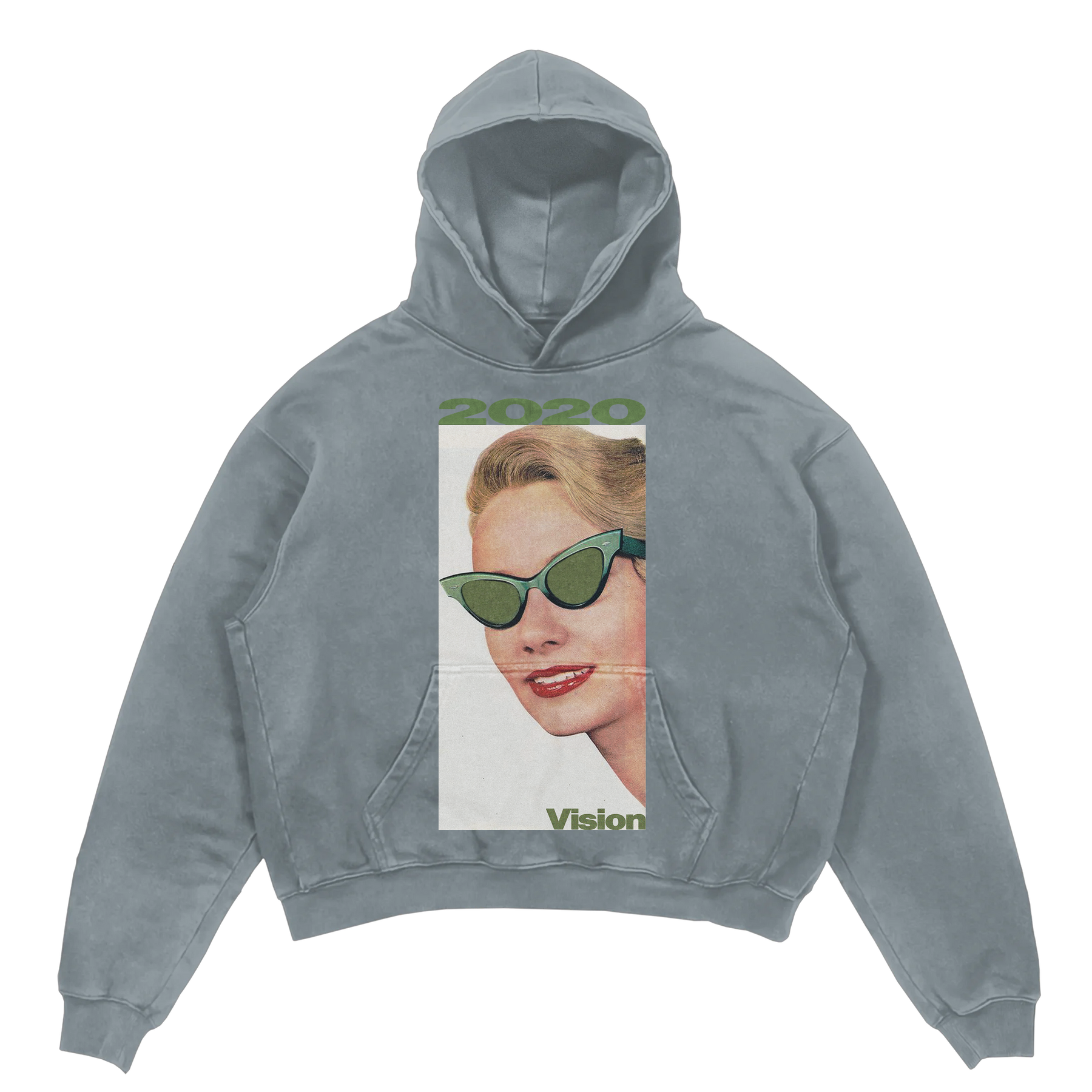 2020 Vision Hoodie - Sage - Front