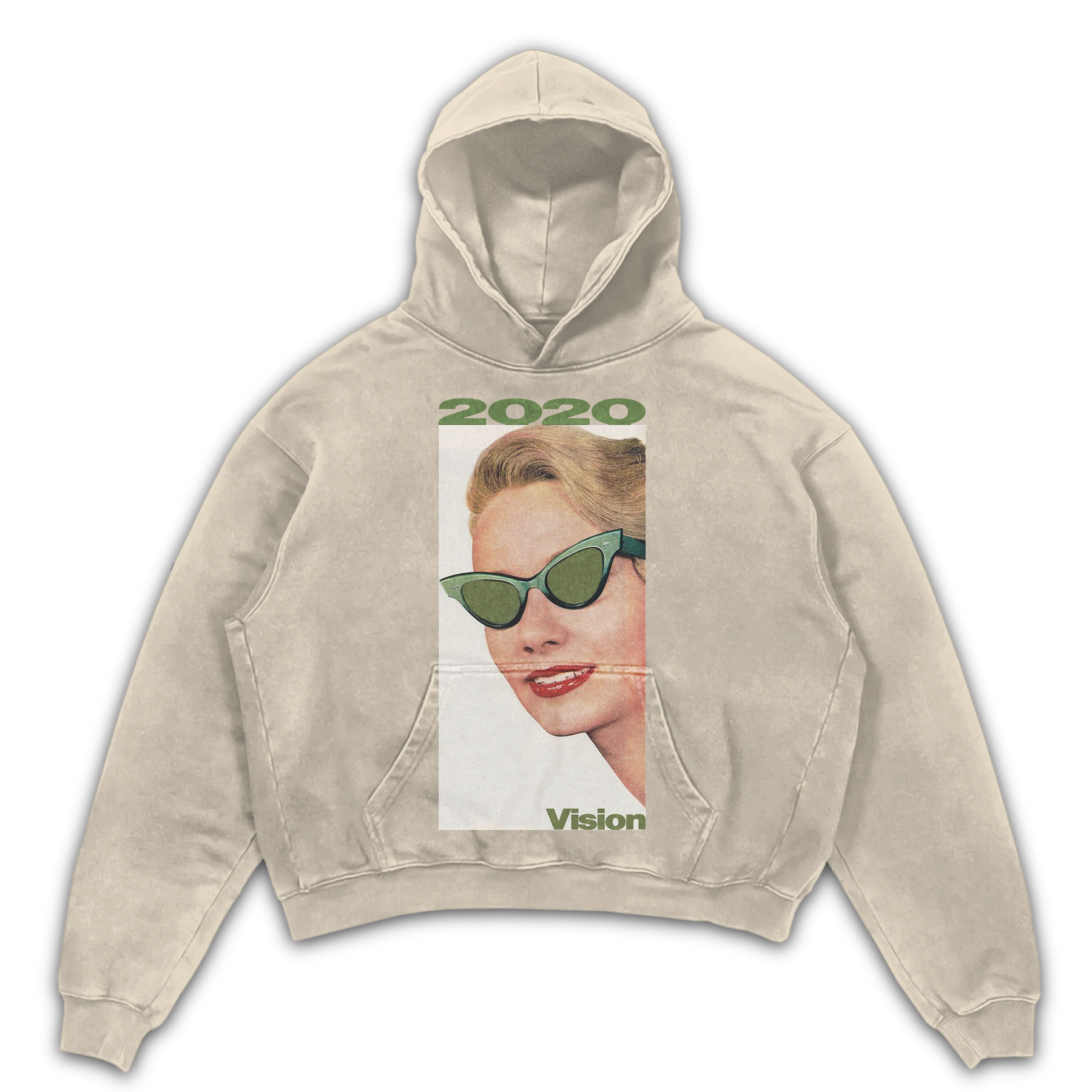 2020 Vision Hoodie - Sand - Front