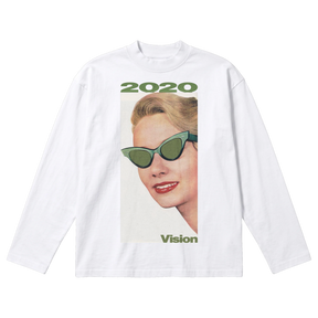 2020 Vision Baggy L/S Tee - White - Front