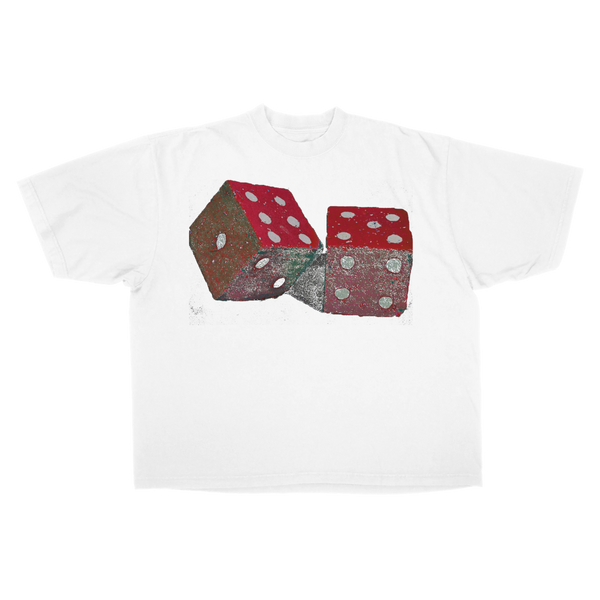 Dice Drop Tee - White - Front