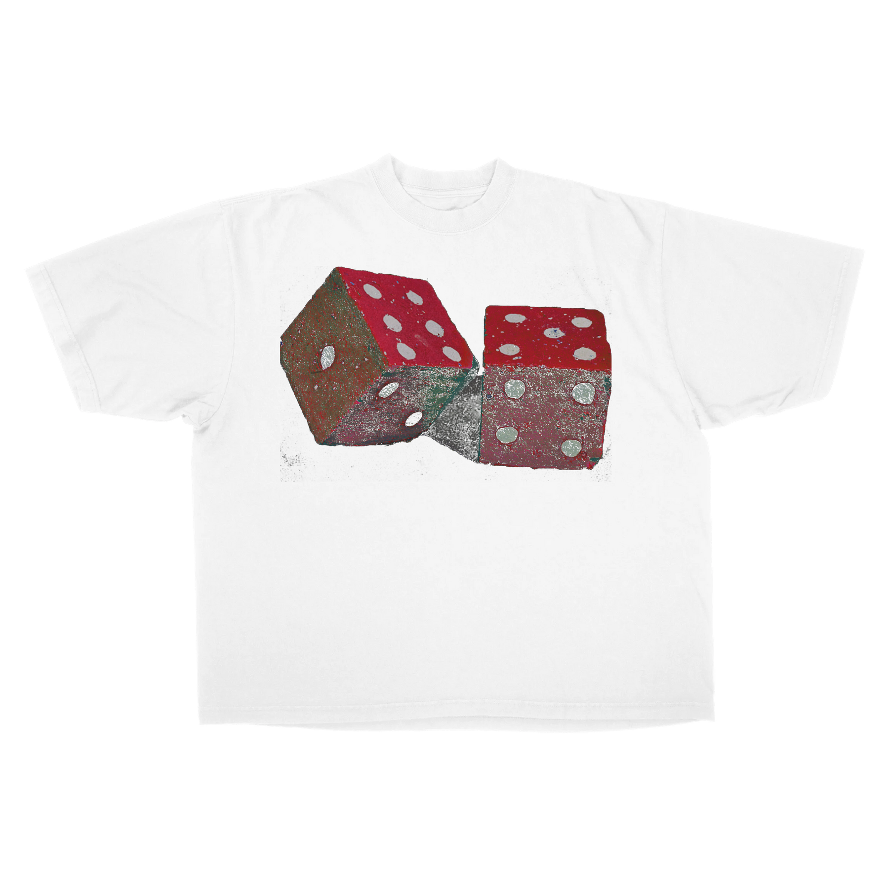 Dice Drop Tee - White - Front