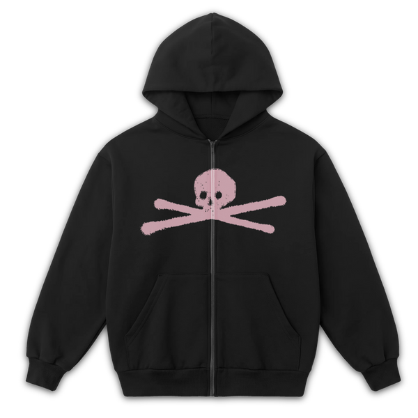ANTI-ANTI Zip Up - Black - Front