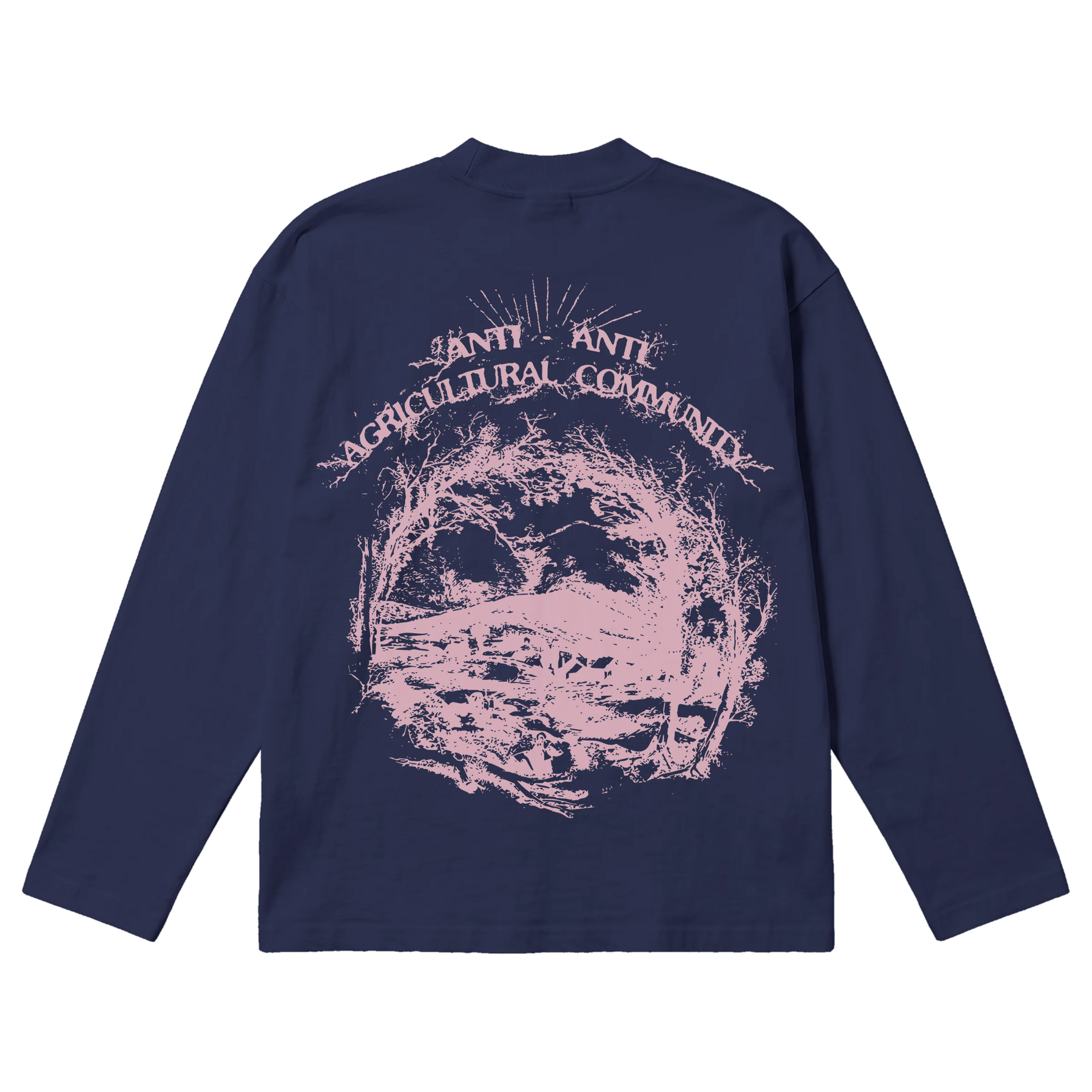 ANTI-ANTI Baggy L/S Tee - Blue - Back