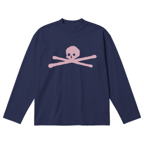 ANTI-ANTI Baggy L/S Tee - Blue - Front