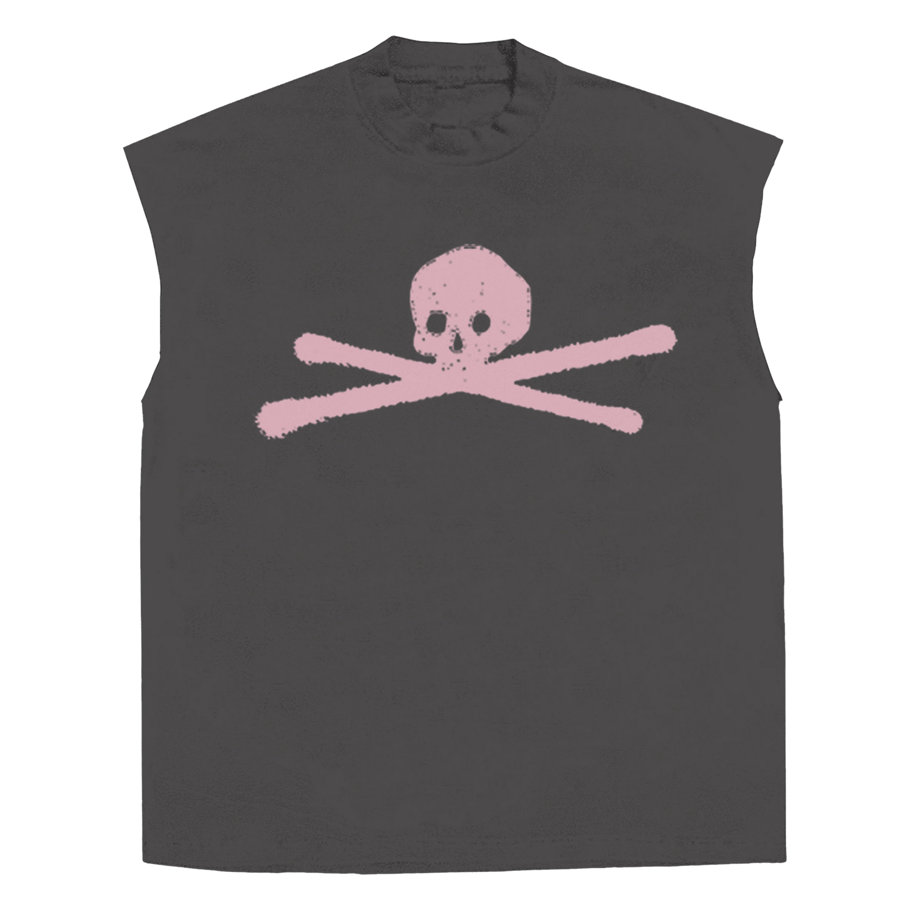 ANTI-ANTI Sleeveless Tee - Grey - Front