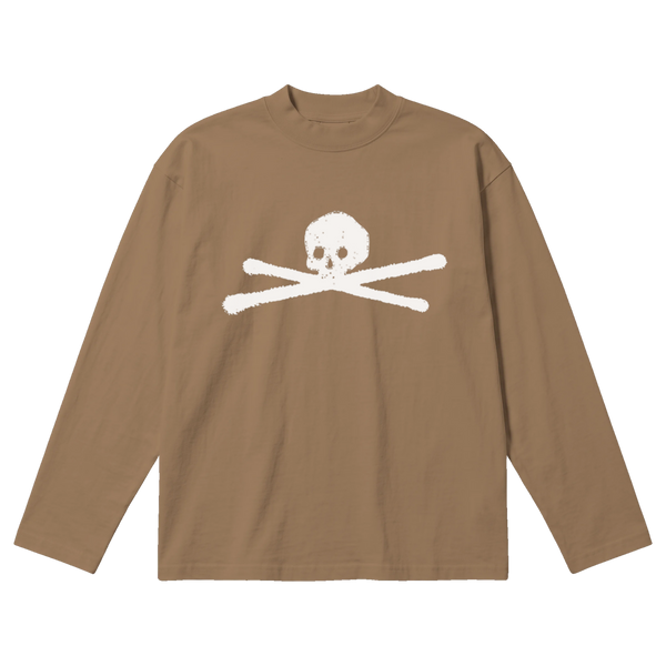 ANTI-ANTI Baggy L/S Tee - Latte - Front