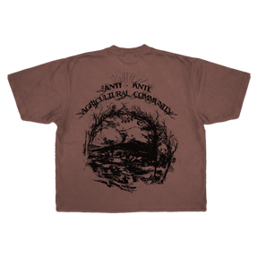 ANTI-ANTI Drop Tee - Mocha - Back