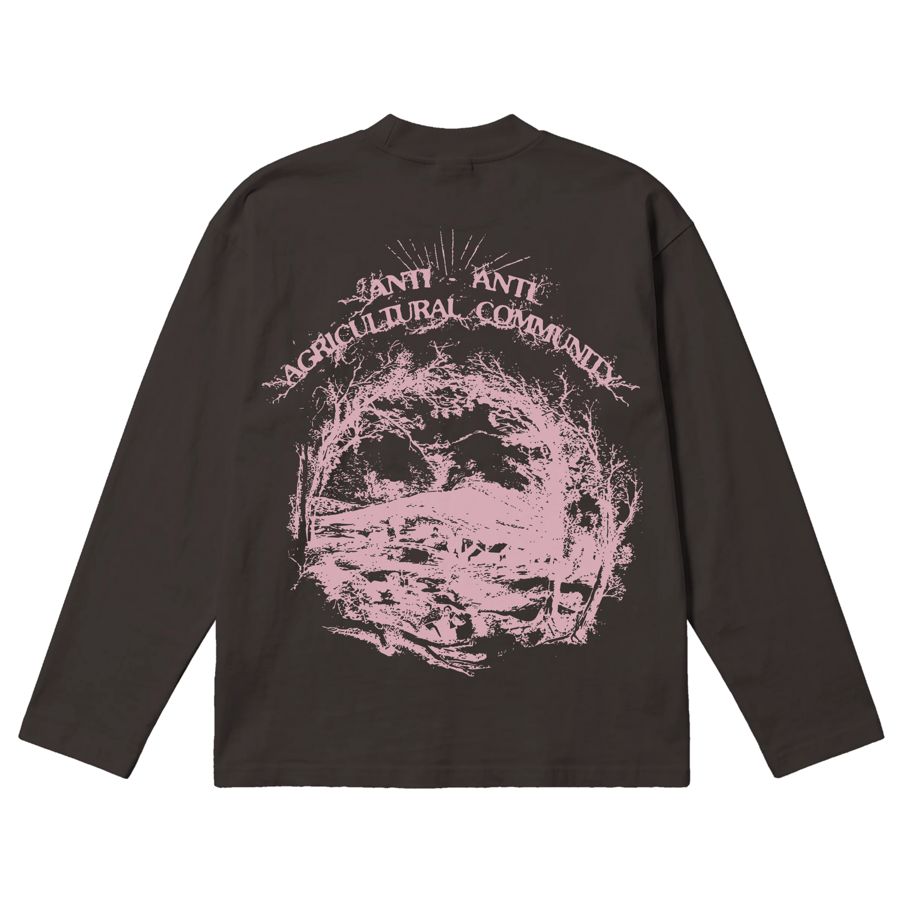 ANTI-ANTI Baggy L/S Tee - Off Black - Back