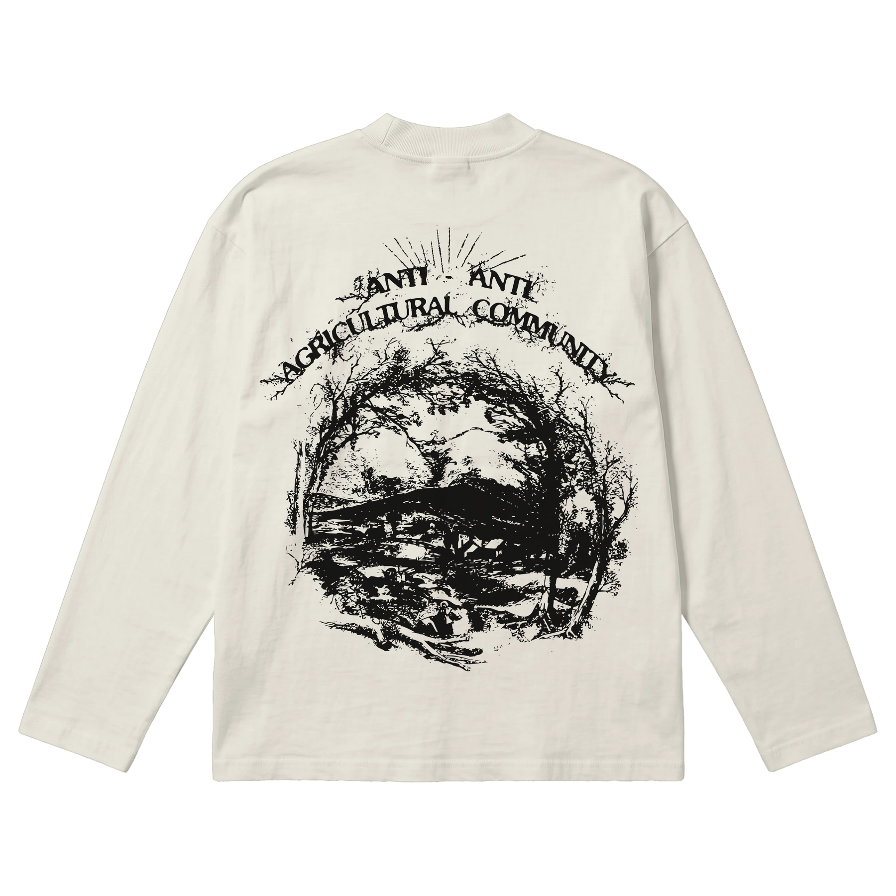 ANTI-ANTI Baggy L/S Tee - Off White - Back