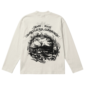ANTI-ANTI Baggy L/S Tee - Off White - Back
