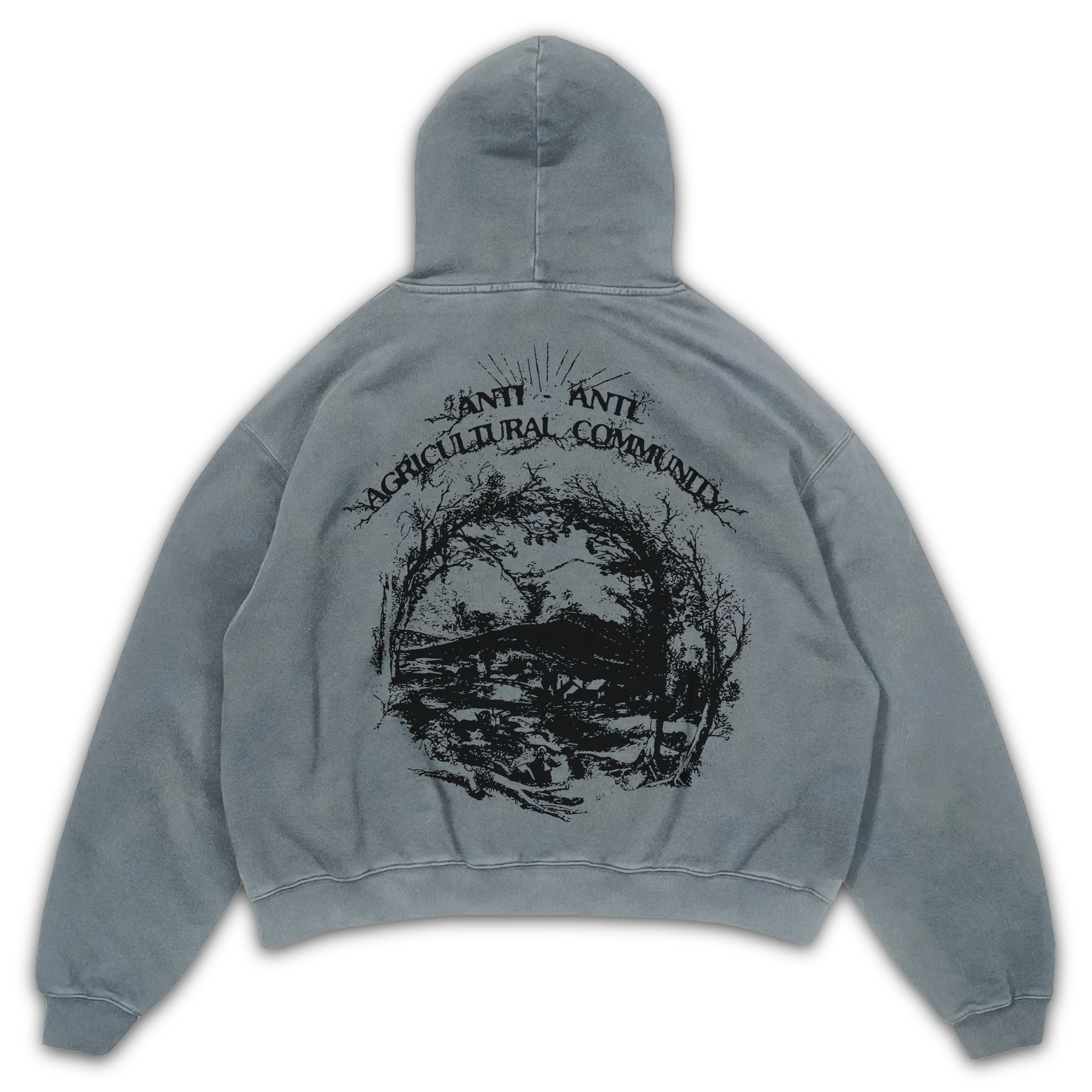 ANTI-ANTI Hoodie - Sage - Back