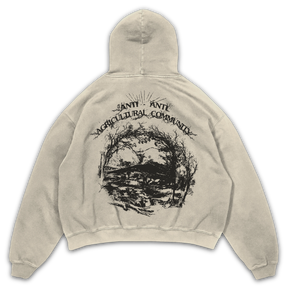 ANTI-ANTI Hoodie - Sand - Back
