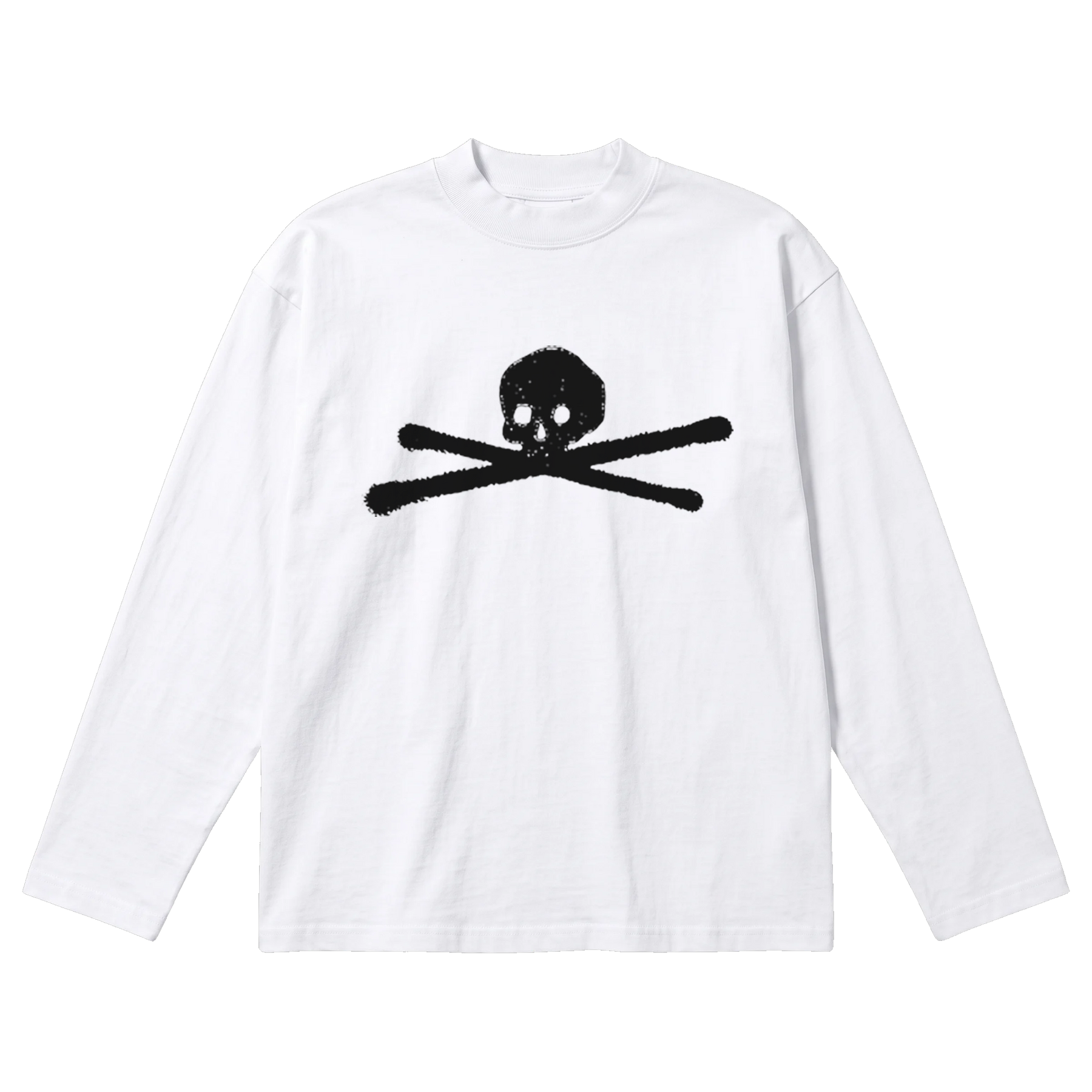 ANTI-ANTI Baggy L/S Tee - White - Front