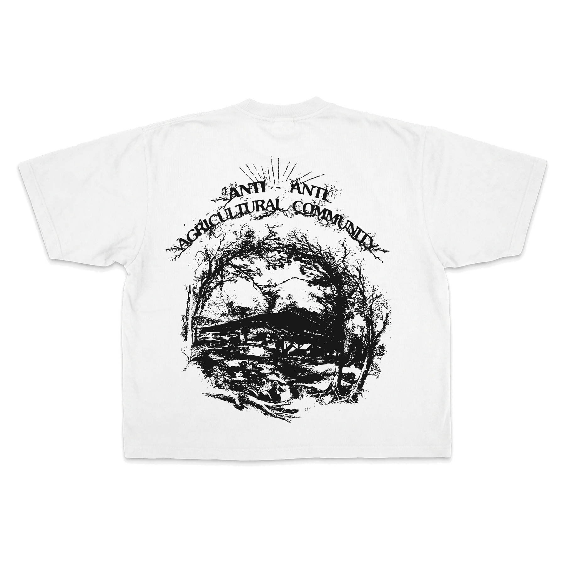 ANTI-ANTI Drop Tee - White - Back
