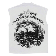 ANTI-ANTI Sleeveless Tee - White - Back