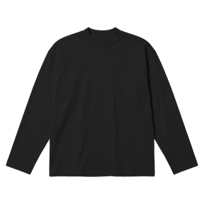 Blank Baggy L/S Tee - Black - Front