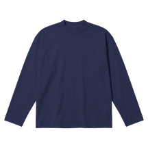 Blank Baggy L/S Tee - Blue - Front