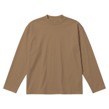 Blank Baggy L/S Tee - Latte - Front