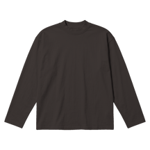 Blank Baggy L/S Tee - Off Black - Front