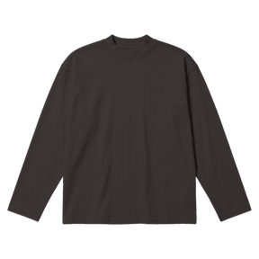 Blank Baggy L/S Tee - Off Black - Front