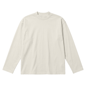Blank Baggy L/S Tee - Off White - Front