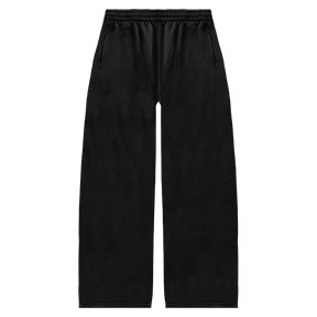 Blank Baggy Sweatpants - Black - Front