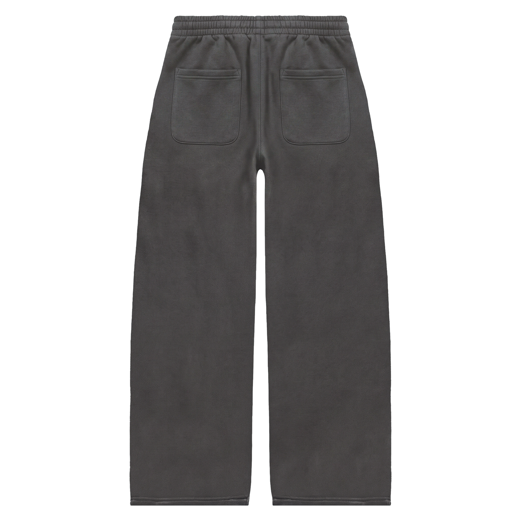 Blank Baggy Sweatpants - Grey - Back