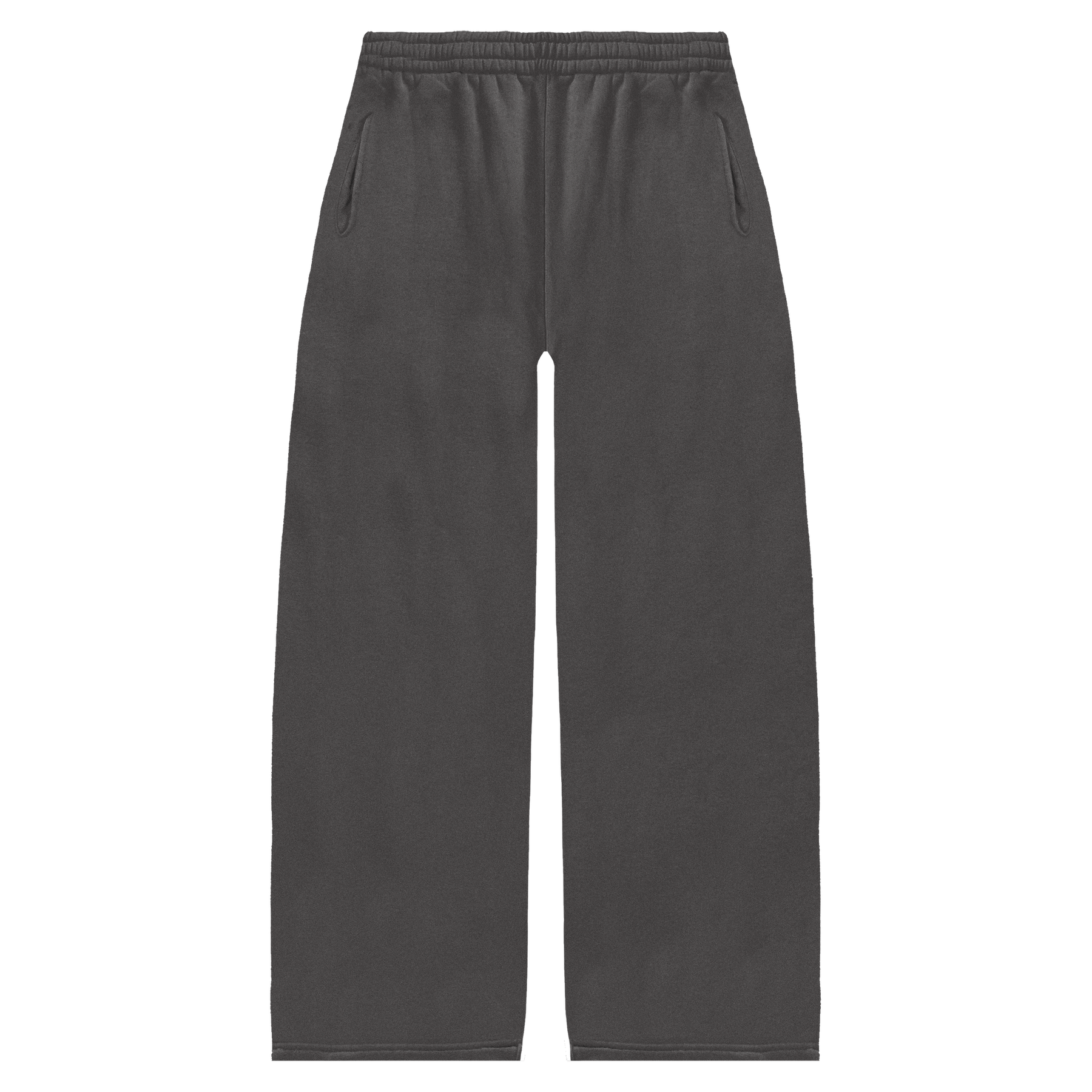 Blank Baggy Sweatpants - Grey - Front