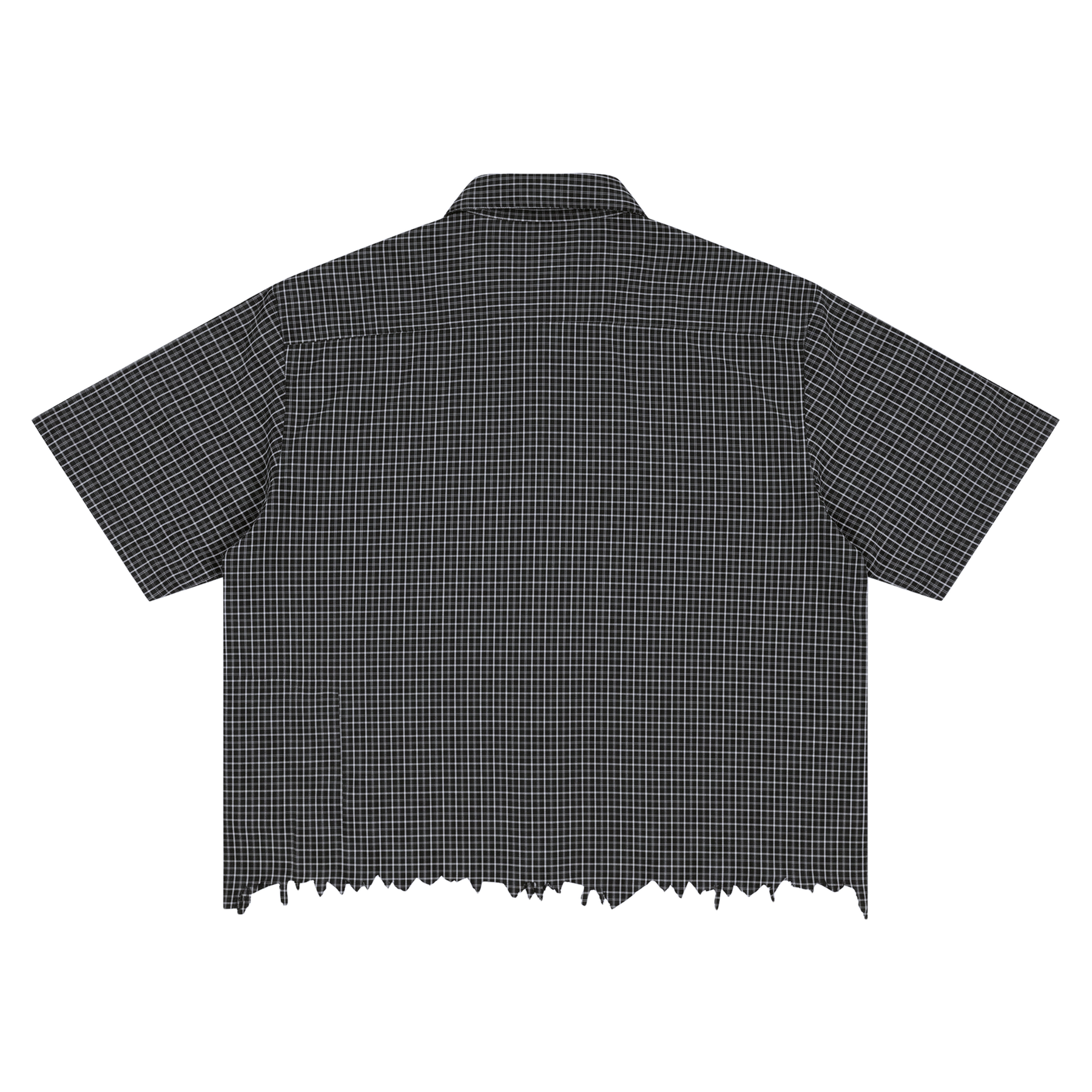 Blank Distress Button Up - Back